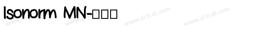 Isonorm MN字体转换